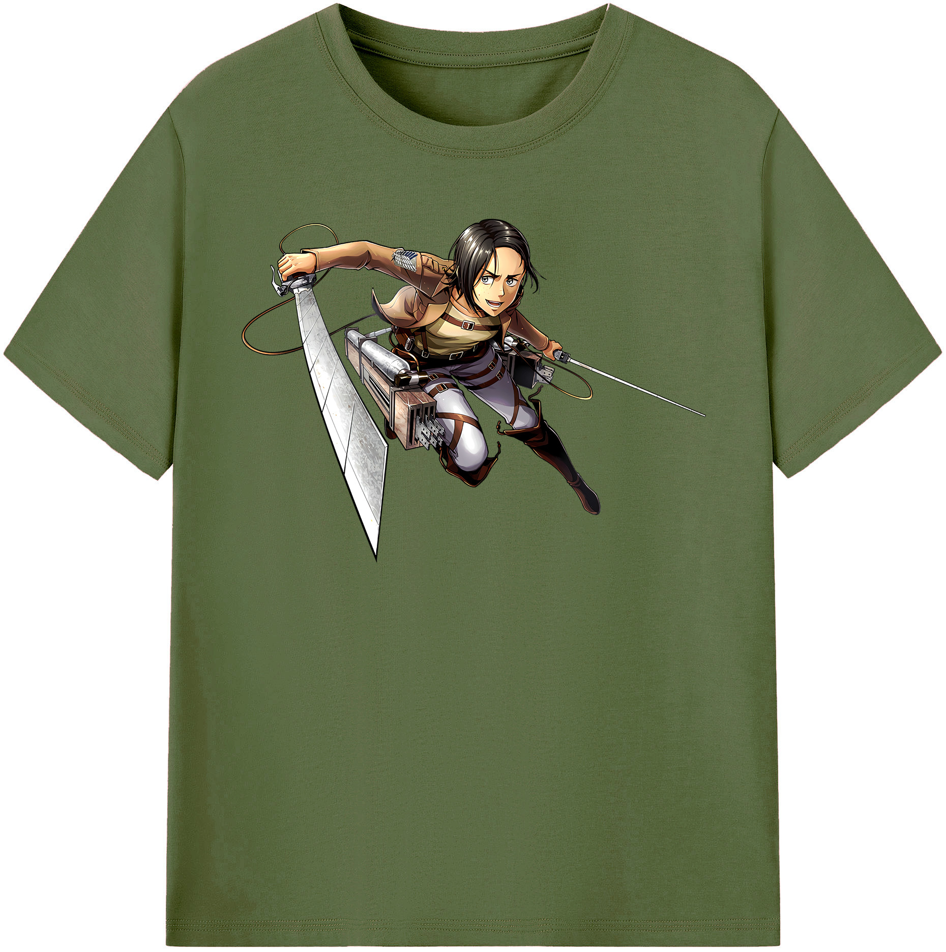 （画像用） 進撃の巨人 Attack on Titan 綿100％半袖Tシャツ（フロントプリント）